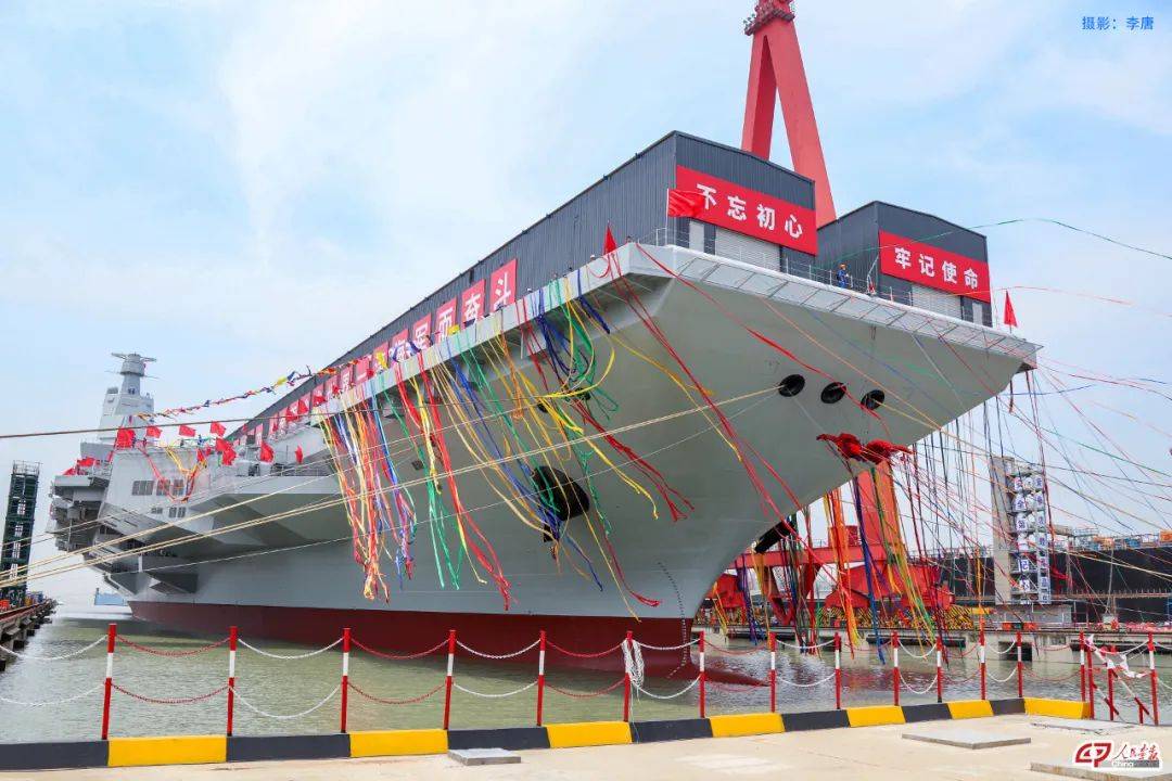 慶祝國慶，中國海軍新力量——003航母下水，中國海軍新力量，慶祝國慶，003航母下水里程碑紀(jì)念